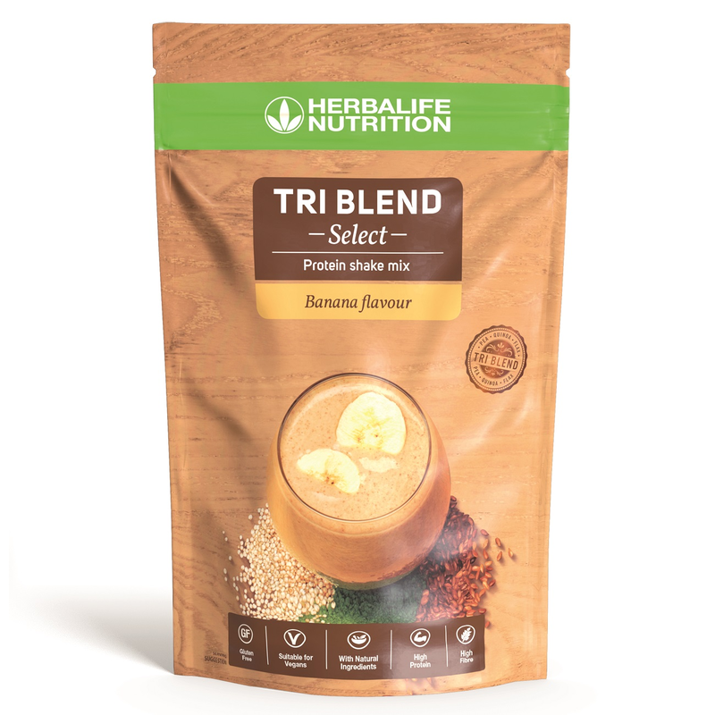 Tri Blend Select - Preparato proteico solubile in acqua Banana/-Coffee caramel 600 g