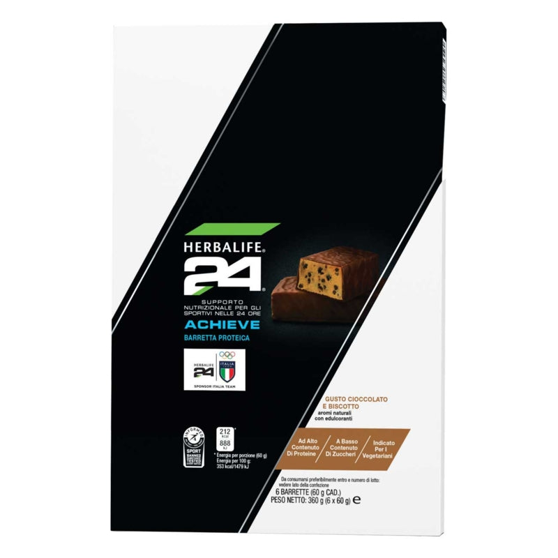 Kit Refrigerato Barrette Proteiche H24 Achieve - Gusto Cioccolato e biscotto